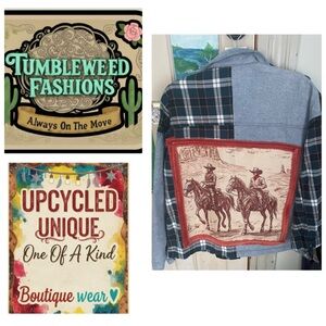 Tumbleweed Fashions Upcycled Denim Jacket